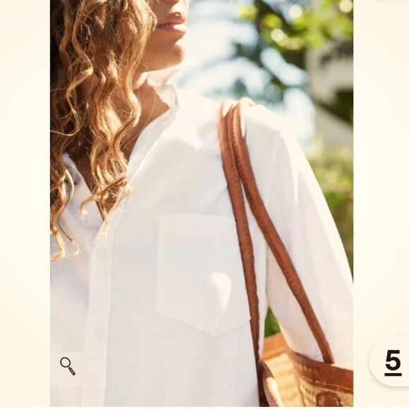 FRANK & EILEEN RORY SHIRT DRESS | VINTAGE WHITE Medium - Picture 3 of 13